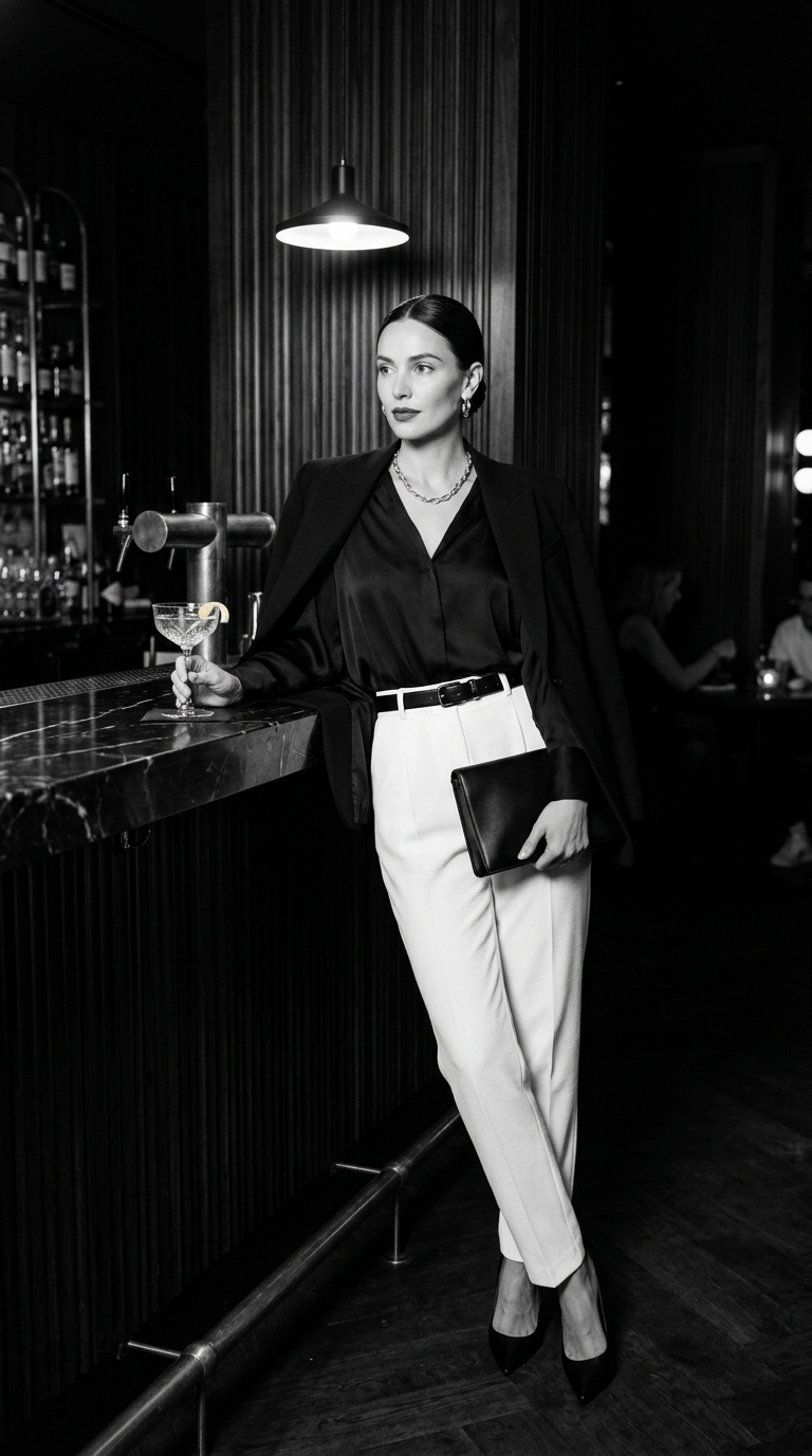 Classic refined date outfit - timeless elegant look